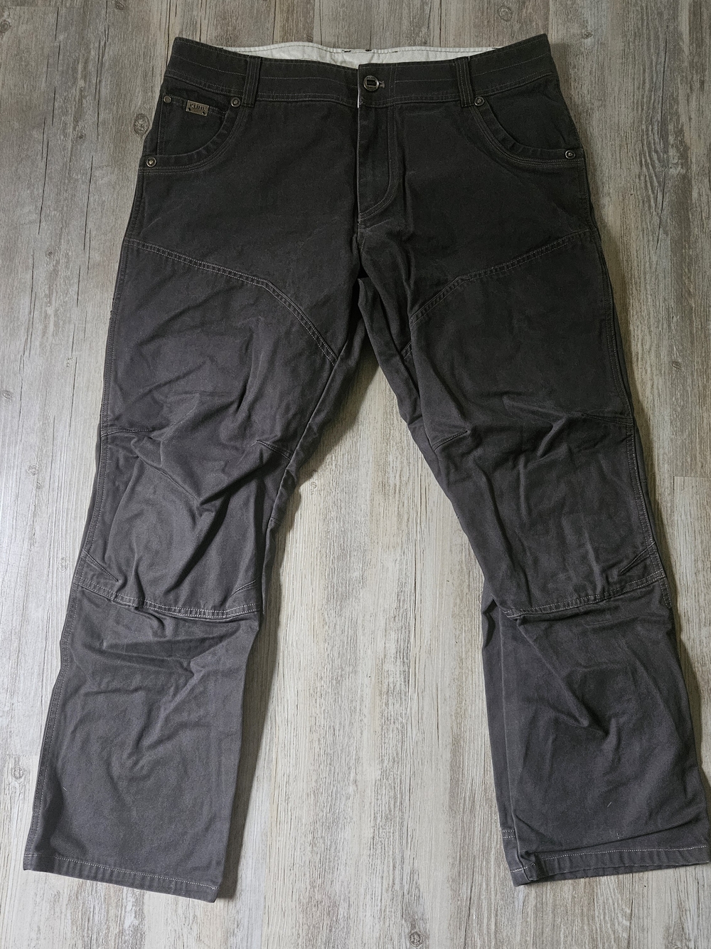 Kuhl Men's Dark Brown The Law Patina Dye Double Knee Outdoor Hiking Pants 38x30